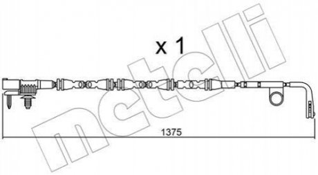 Датчик износа торм. колодок Metelli SU315 (фото 1)