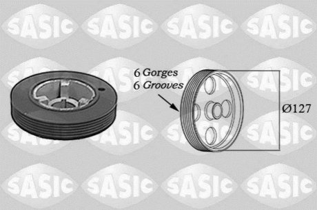 Шків колінчатого валу SASIC 5150H60 (фото 1)
