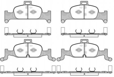 Колодки тормозные диск. перед. (Remsa) Audi A4 A5 16> / Q5 17> (P17913.00) WOKING P1791300