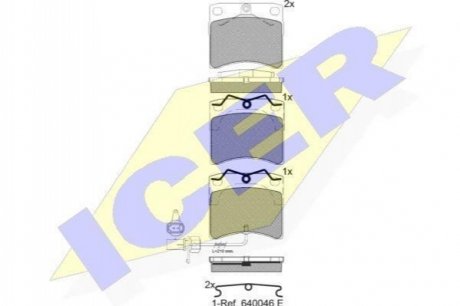 Колодки тормозные ICER 141321