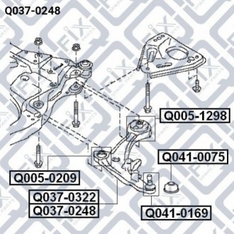 РЫЧАГ ПЕРЕДН НИЖН R Q-fix Q0370248