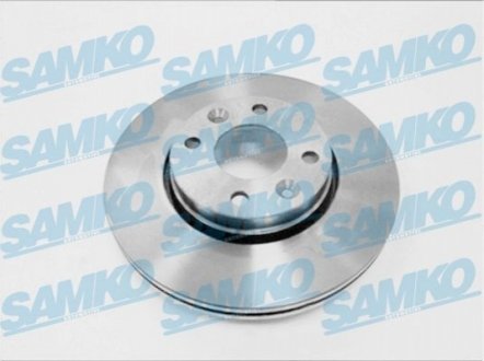 Тормозной диск передний Logan/Megane2/Clio3/Modus/Micra 260x22x4 SAMKO N2003V (фото 1)