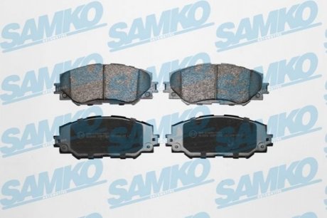Комплект тормозных колодок дисковый тормоз SAMKO 5SP1258 (фото 1)