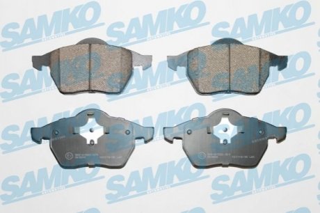 Комплект тормозных колодок дисковый тормоз SAMKO 5SP639
