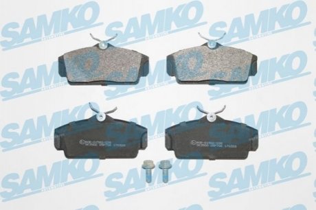Комплект тормозных колодок дисковый тормоз SAMKO 5SP706