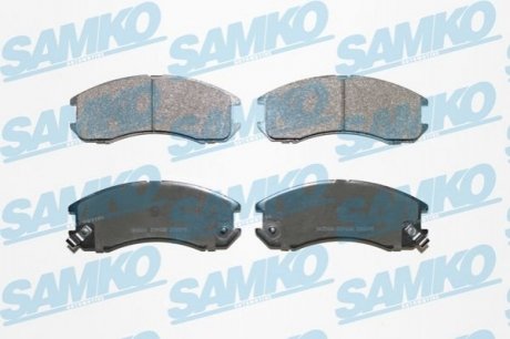 Комплект тормозных колодок дисковый тормоз SAMKO 5SP036 (фото 1)