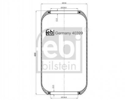 Пневмоподушка FEBI BILSTEIN 40399