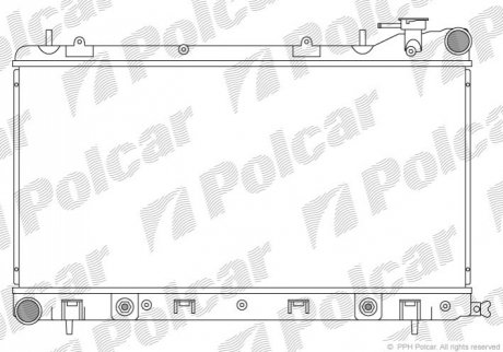 Радиатор охлаждения Subaru IMPREZA 97-00 (произв. KOYORAD) 45111FC340, 45111FC360, 45199FC340, Polcar 7211082