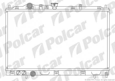 Радиатор Mitsubishi COLT/LANCER 96- (произв. KOYORAD) MR204591, MR299619, MR187961, MR299618 Polcar 5231081 (фото 1)
