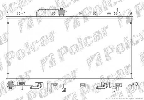 Радиатор Subaru MPREZA 00-02 (произв. KOYORAD) 45111FE020 Polcar '7212084'