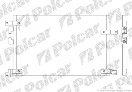 Радиаторы кондиционера ALFA ROMEO 147, 00-10 1.9 JTD Polcar 1408K8C1