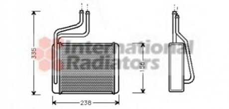 Теплообменник отопление салона Van Wezel 18006286 (фото 1)