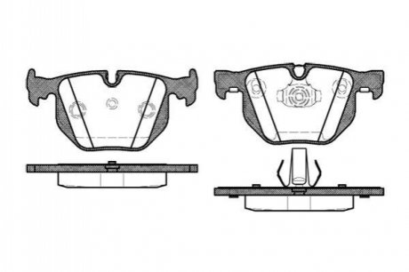 Комплект тормозных колодок, дисковый тормоз WOKING P2813.40