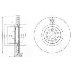 Тормозной диск Delphi BG3898