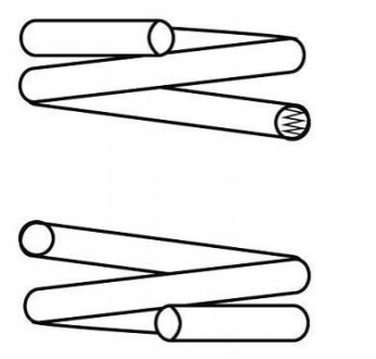 Пружина підвіски задня (кратно 2) Audi 80, 90 1.6-2.3 (14.950.272) CS Germany 14950272