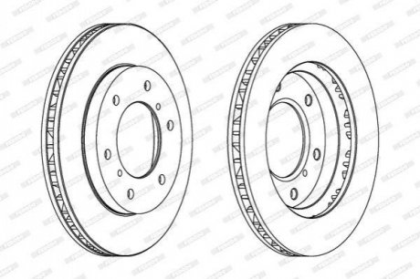 Диск гальмівний FERODO DDF1384C
