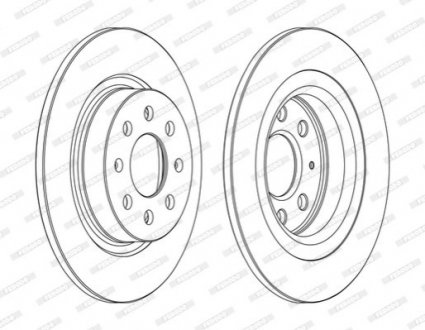 Диск гальмівний FERODO DDF1299C