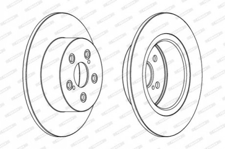 Диск гальмівний FERODO DDF1556C