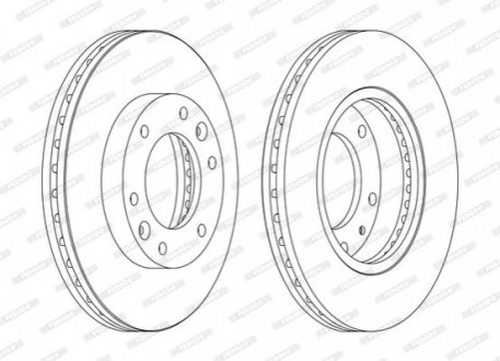 Диск гальмівний FERODO DDF1612C