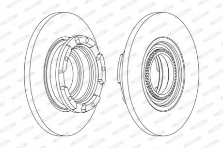 Диск гальмівний FERODO DDF2472