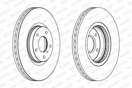 Тормозной диск FERODO DDF1505C1