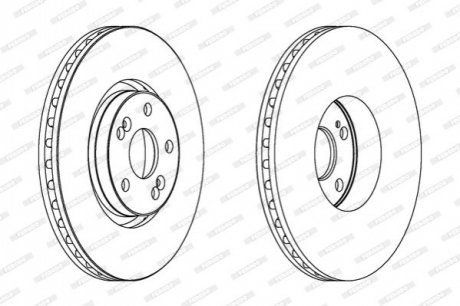 Гальмівний диск FERODO DDF1368C1