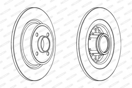 Гальмівний диск FERODO DDF1381C1