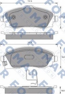 Колодки гальмівні дискові FOMAR FO 783481