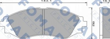 Колодки гальмівні дискові FOMAR FO 649781