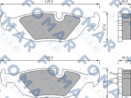 Колодки гальмівні дискові FOMAR FO 438181