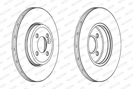 Диск гальмівний FERODO DDF1711C