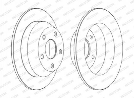 Диск гальмівний FERODO DDF1553C