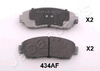 Комплект тормозных колодок дисковый тормоз JAPANPARTS PA434AF