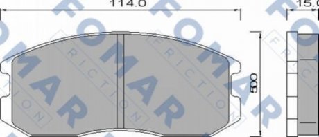 Колодки гальмівні дискові FOMAR FO 460181