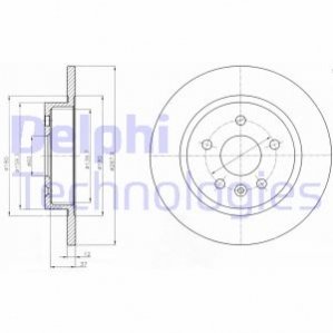 Тормозной диск Delphi BG4199C