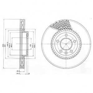 Диск тормозной 1 шт в упаковке Delphi BG9892 (фото 1)