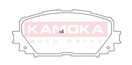Колодка тормозная Toyota Yaris 06\'-> перед. KAMOKA JQ101173 (фото 1)