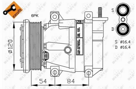 Компрессор кондиционер NRF 32220