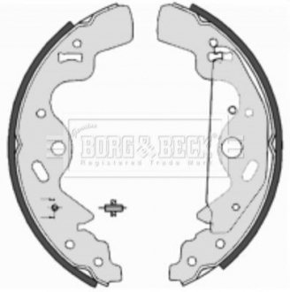 Гальмiвнi колодки барабаннi BORG & BECK BBS6357