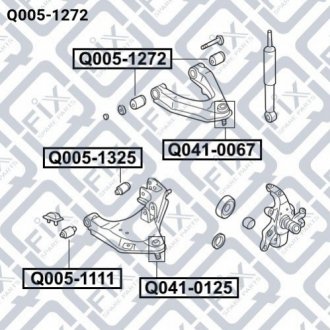 Сайлентблок рычага Q-fix Q005-1272