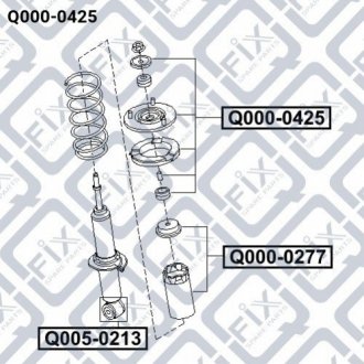 Опора амортизатора Q-fix Q000-0425