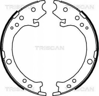 Комплект гальмівних колодок, Стоянкове гальмо TRISCAN 8100 40007
