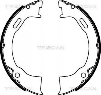 Комплект гальмівних колодок, Стоянкове гальмо TRISCAN 8100 80006 (фото 1)