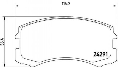 Гальмівні колодки дискові BREMBO P 54 041 (фото 1)