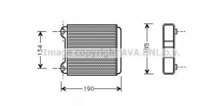Радиатор отопителя | Audi A8 06/94- AVA COOLING AI6183