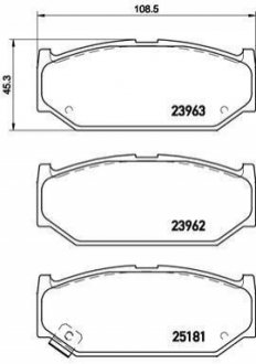 Гальмівні колодки дискові BREMBO P79 023