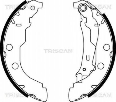 Комплект гальмівних колодок TRISCAN 810028582