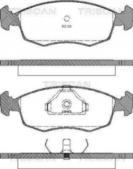 Колодки тормозные 1 TRISCAN 811016868