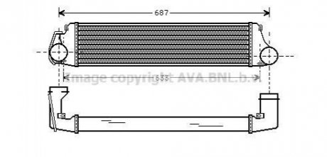 Интеркулер [OE. 2246795] AVA COOLING BW4207