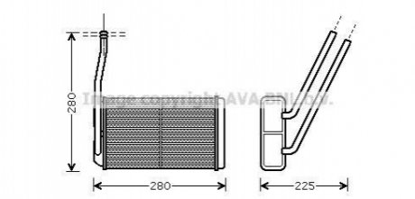 Радiатор опалення AVA COOLING AU6177